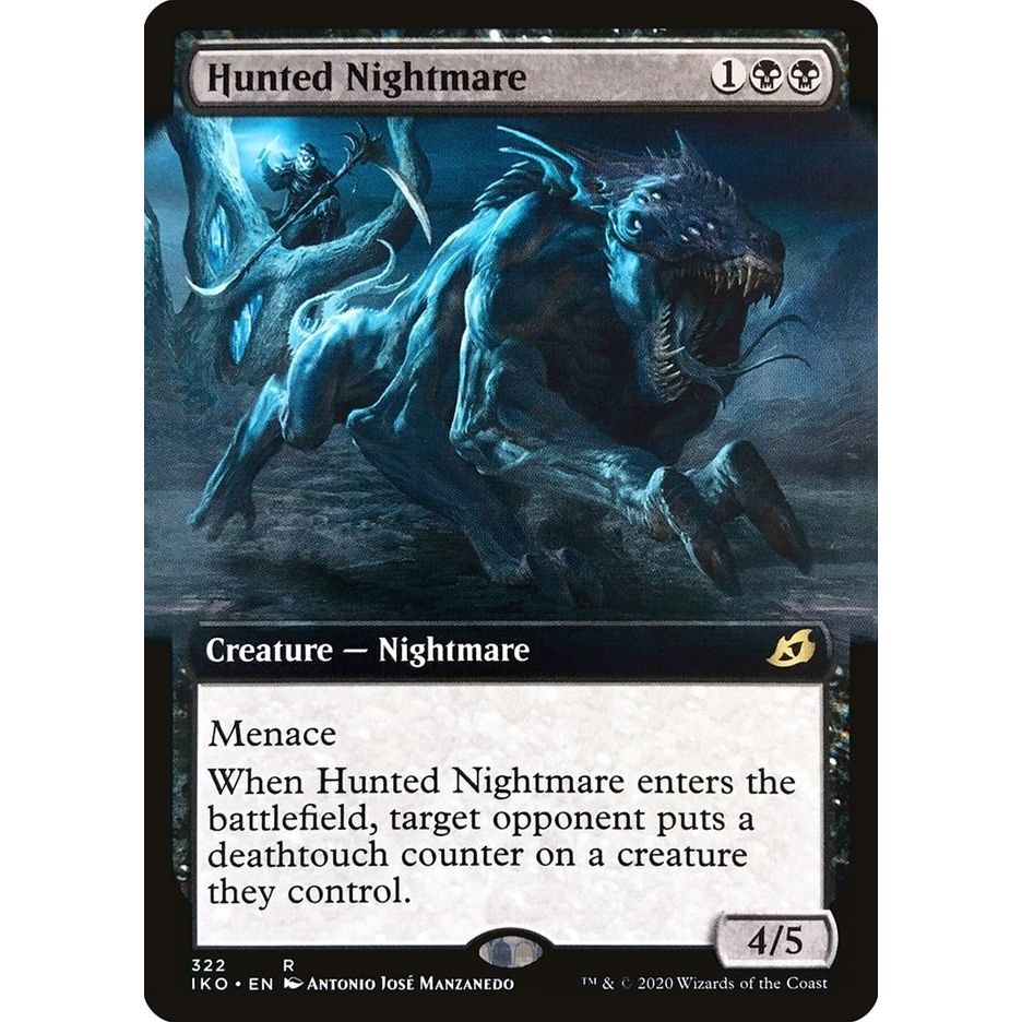 Image for Hunted Nightmare (Extended Art) (322) (IKO) - Magic: The Gathering