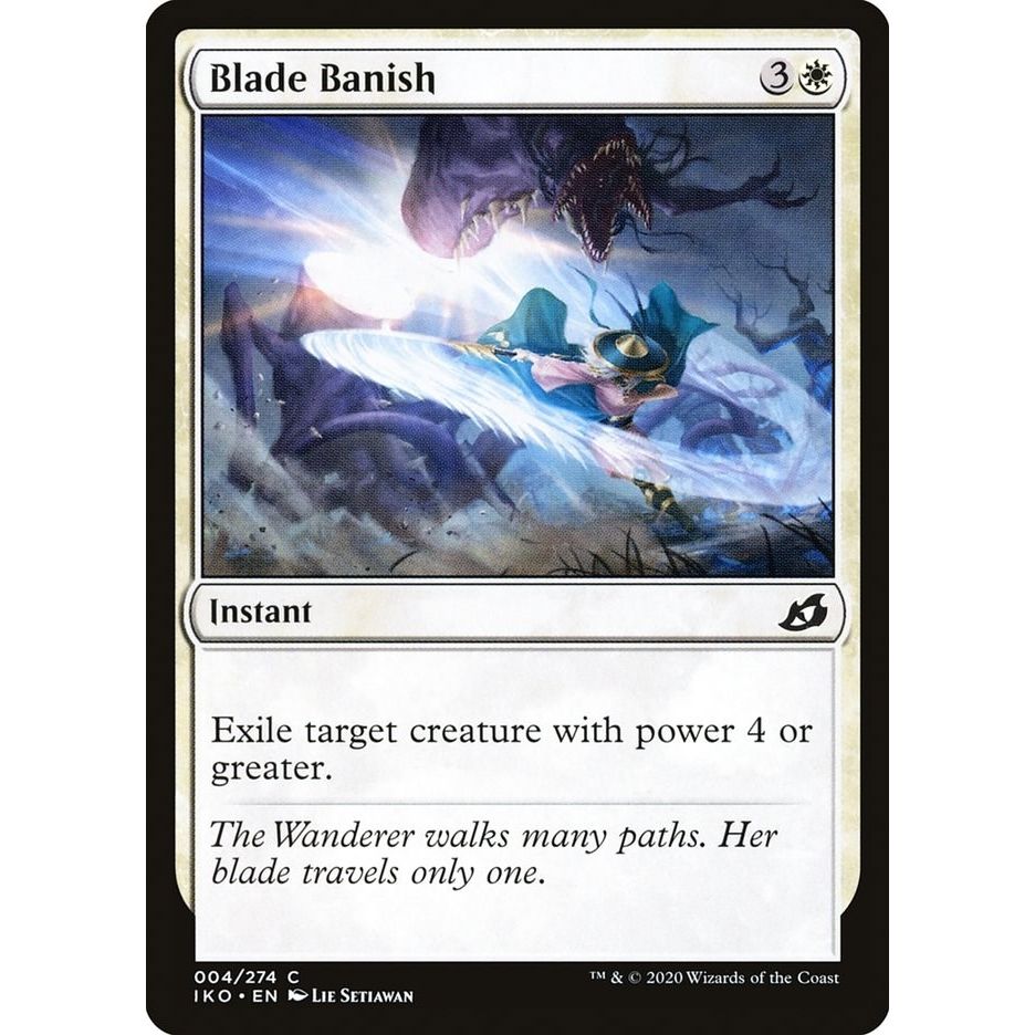 Image for Blade Banish (4) (IKO) - Magic: The Gathering
