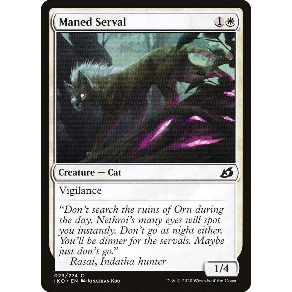 Image for Maned Serval (23) (IKO) - Magic: The Gathering
