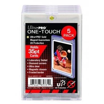Image for 35pt. UV One-Touch Magnetic Holder (5-Pack) - Collectible Storage