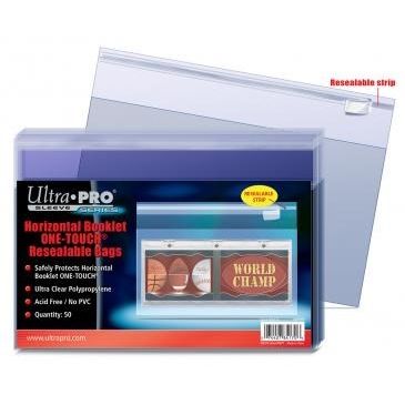 Image for Ultra Pro Booklet One-Touch Resealable Bags - Horizontal - Collectible Storage