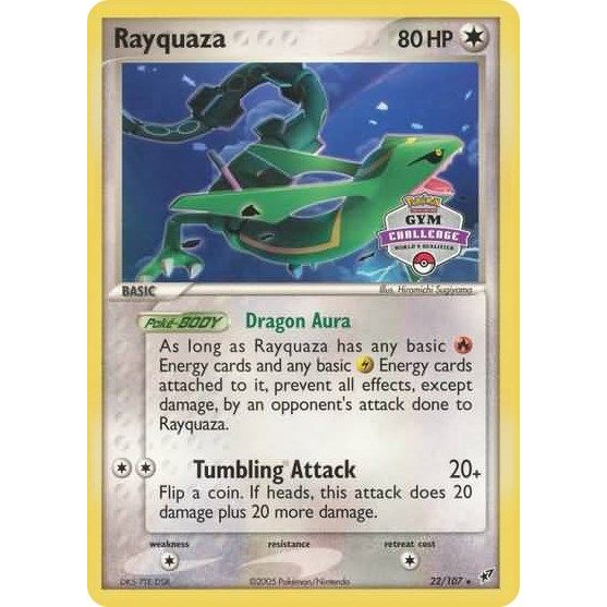 Image for Rayquaza - 22/107 (2004-2005 Gym Challenge) (022/107) (PR) - Pokemon