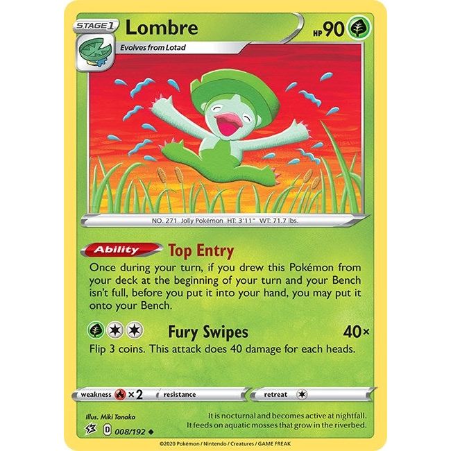 Image for Lombre (008/192) (SWSH02) - Pokemon