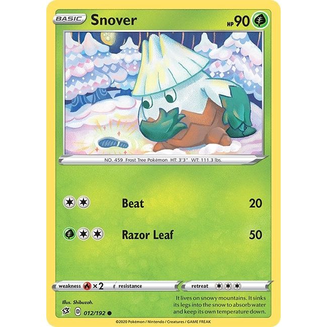 Image for Snover (012/192) (SWSH02) - Pokemon