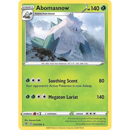 Image for Abomasnow (013/192) (SWSH02) - Pokemon