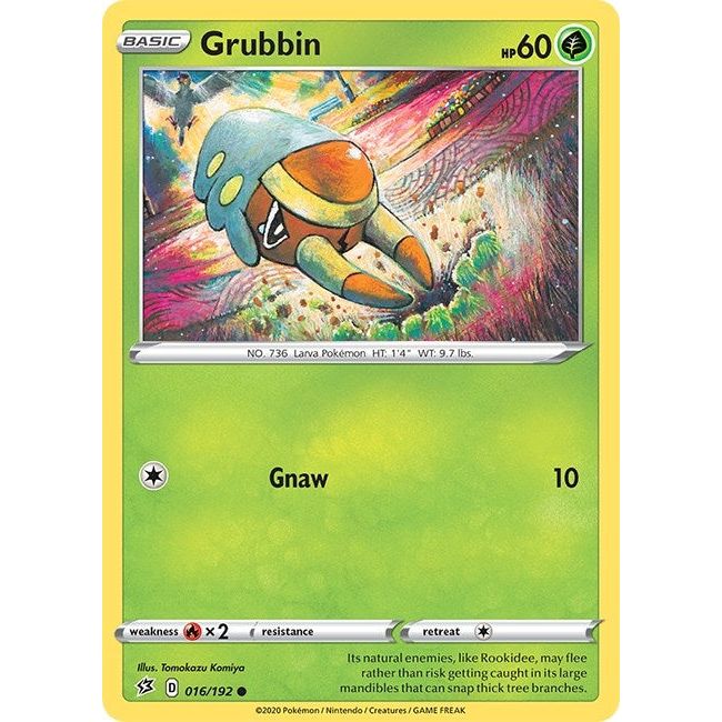 Image for Grubbin (016/192) (SWSH02) - Pokemon