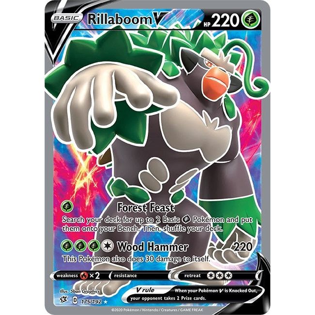 Image for Rillaboom V (Full Art) (175/192) (SWSH02) - Pokemon