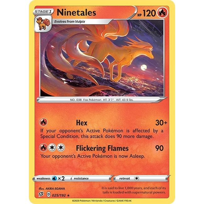 Image for Ninetales (025/192) (SWSH02) - Pokemon