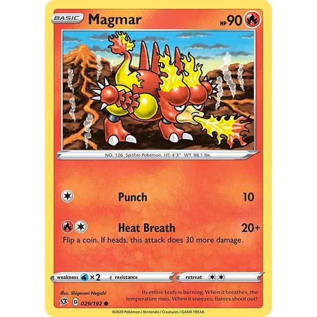 Image for Magmar (029/192) (SWSH02) - Pokemon