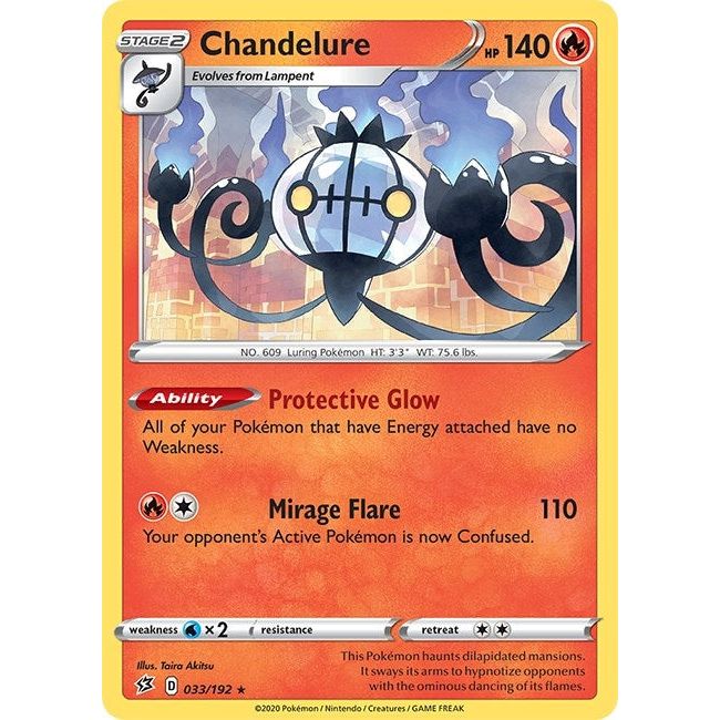 Image for Chandelure (033/192) (SWSH02) - Pokemon