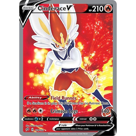 Image for Cinderace V (Full Art) (178/192) (SWSH02) - Pokemon