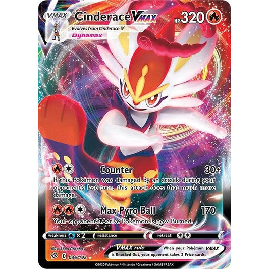 Image for Cinderace VMAX (036/192) (SWSH02) - Pokemon
