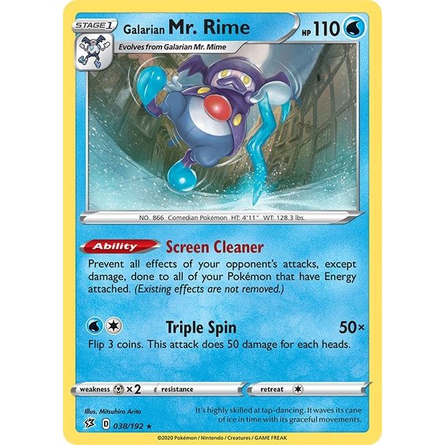 Image for Galarian Mr. Rime (038/192) (SWSH02) - Pokemon