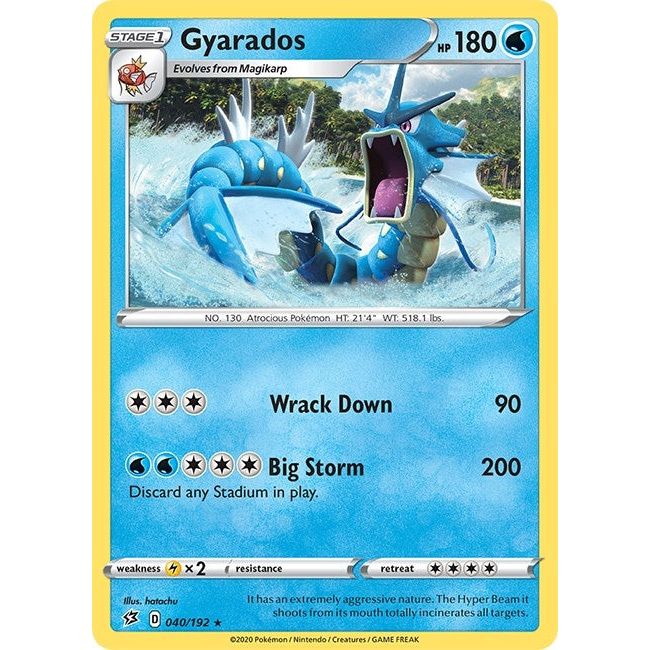 Image for Gyarados (040/192) (SWSH02) - Pokemon