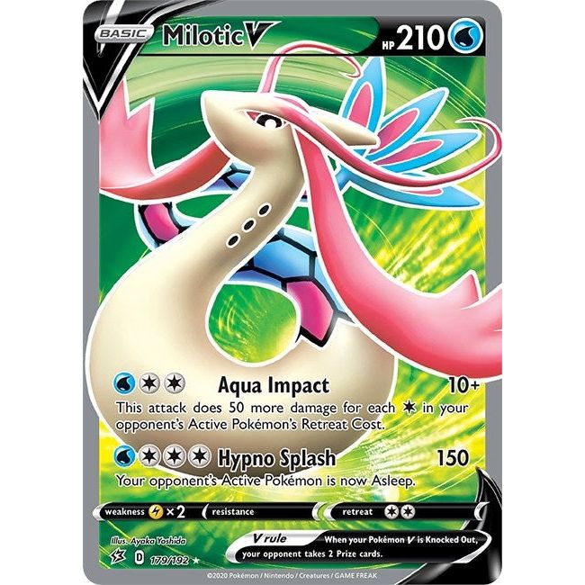 Image for Milotic V (Full Art) (179/192) (SWSH02) - Pokemon