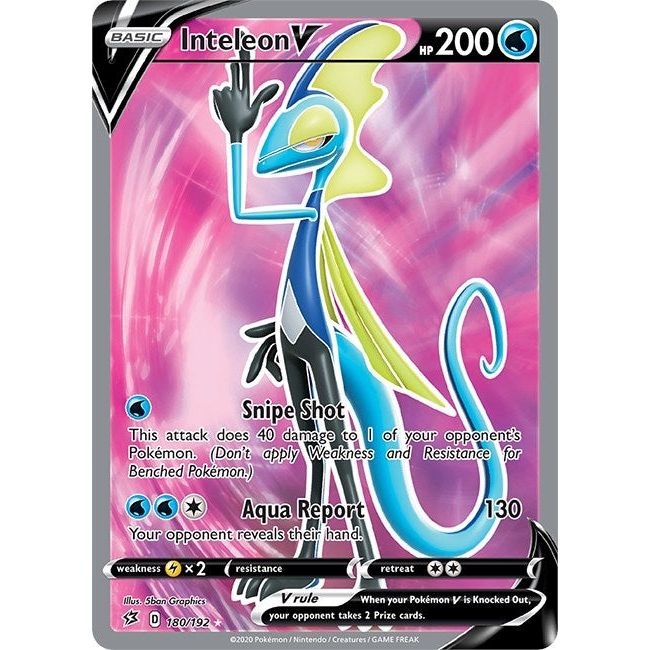Image for Inteleon V (Full Art) (180/192) (SWSH02) - Pokemon