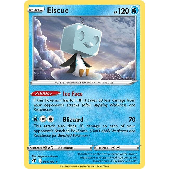 Image for Eiscue (054/192) (SWSH02) - Pokemon