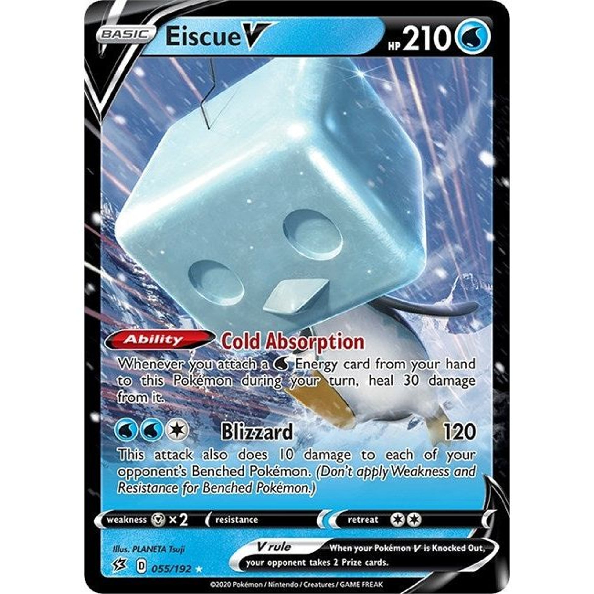 Image for Eiscue V (055/192) (SWSH02) - Pokemon