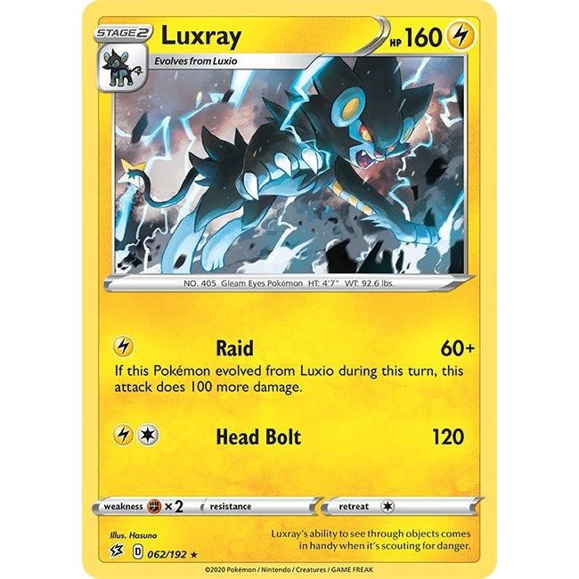 Image for Luxray (062/192) (SWSH02) - Pokemon
