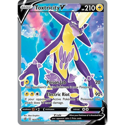 Image for Toxtricity V (Full Art) (182/192) (SWSH02) - Pokemon