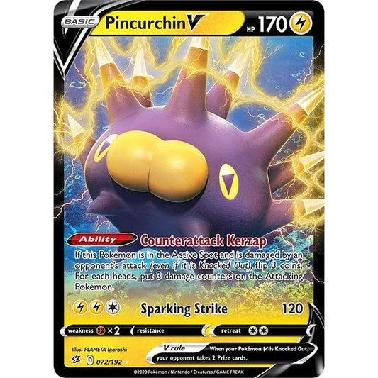 Image for Pincurchin V (072/192) (SWSH02) - Pokemon
