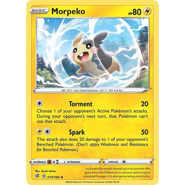 Image for Morpeko (073/192) (SWSH02) - Pokemon