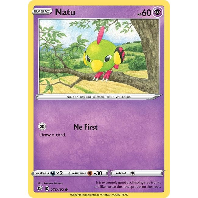 Image for Natu (076/192) (SWSH02) - Pokemon