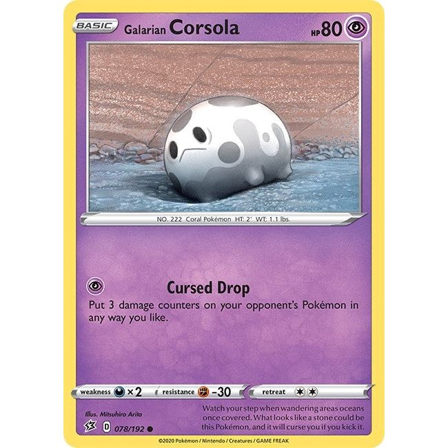 Image for Galarian Corsola (078/192) (SWSH02) - Pokemon