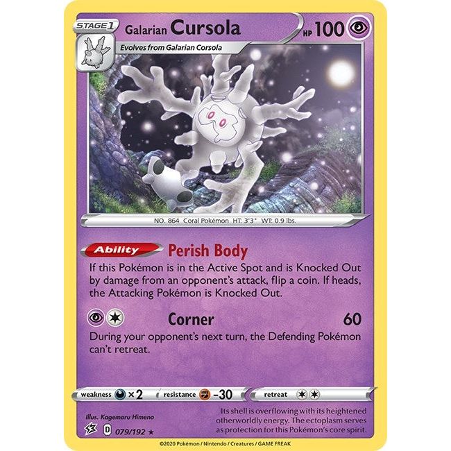 Image for Galarian Cursola (079/192) (SWSH02) - Pokemon