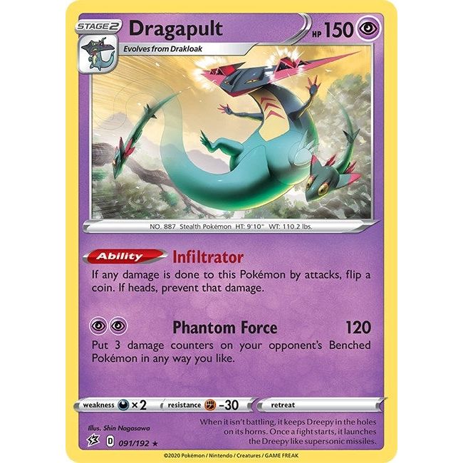 Image for Dragapult (091/192) (SWSH02) - Pokemon