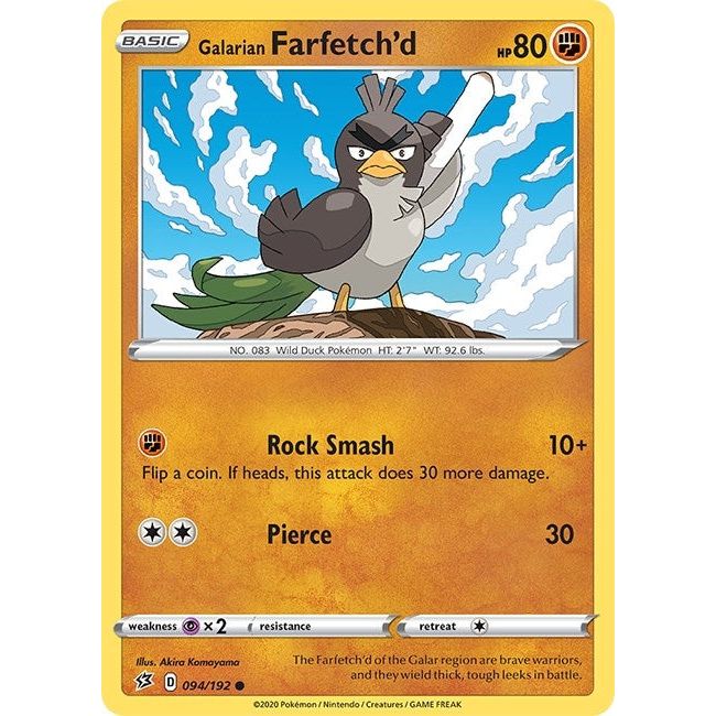 Image for Galarian Farfetch'd (094/192) (SWSH02) - Pokemon