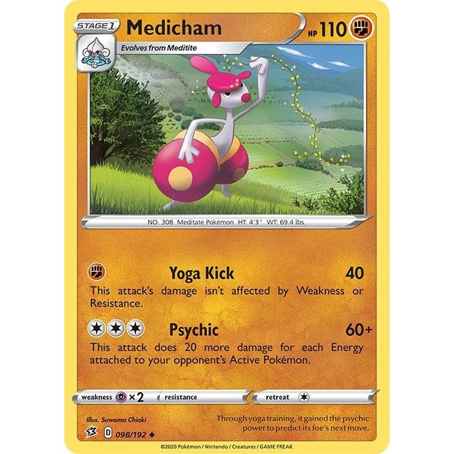 Image for Medicham (098/192) (SWSH02) - Pokemon