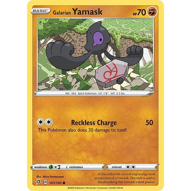 Image for Galarian Yamask (101/192) (SWSH02) - Pokemon