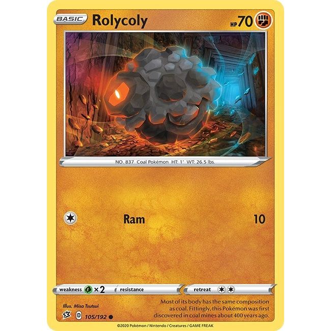 Image for Rolycoly (105/192) (SWSH02) - Pokemon