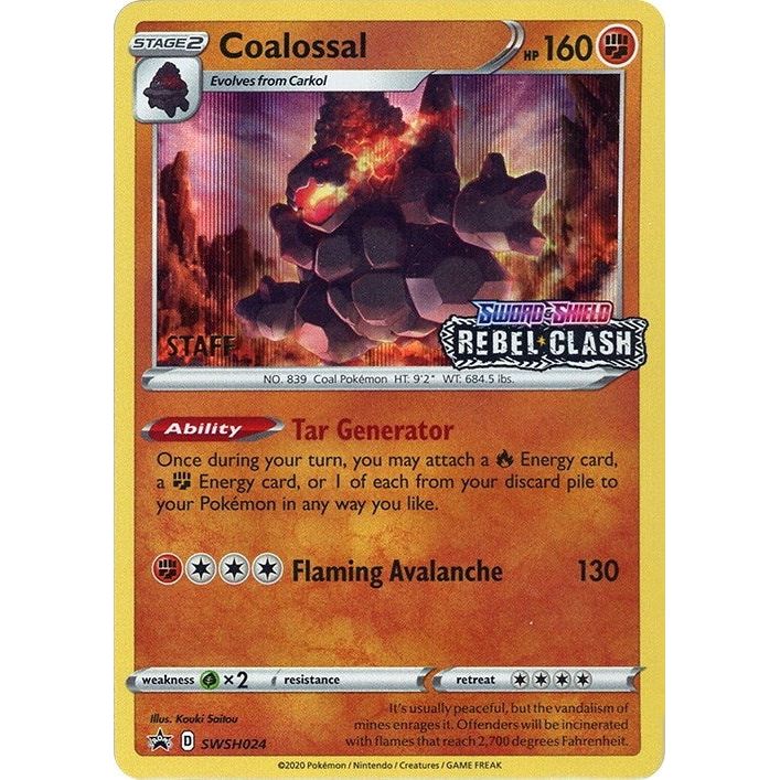 Image for Coalossal - SWSH024 (Prerelease) [Staff] (SWSH024) (SWSD) - Pokemon
