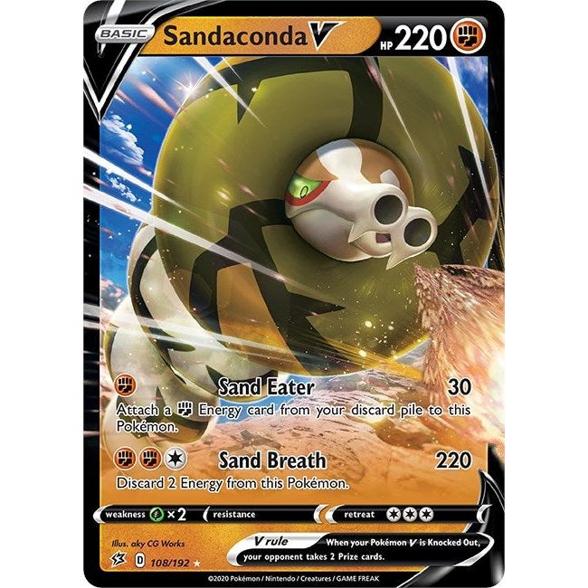 Image for Sandaconda V (108/192) (SWSH02) - Pokemon