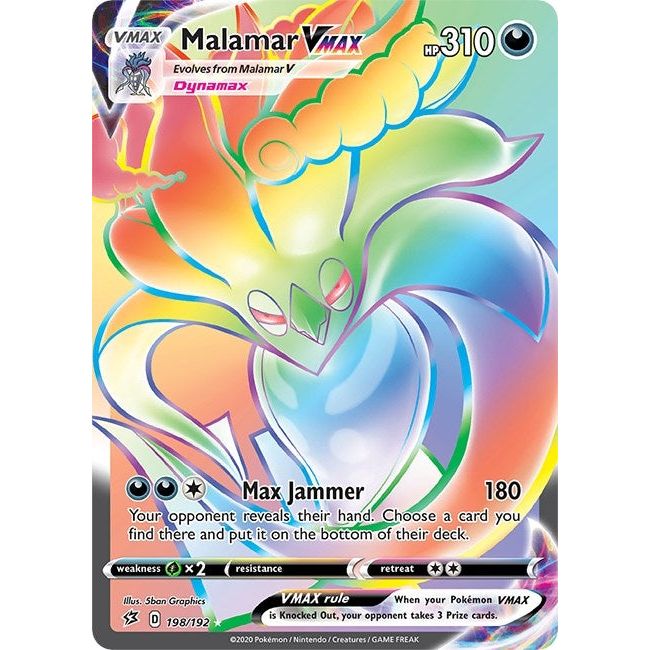 Image for Malamar VMAX (Secret) (198/192) (SWSH02) - Pokemon