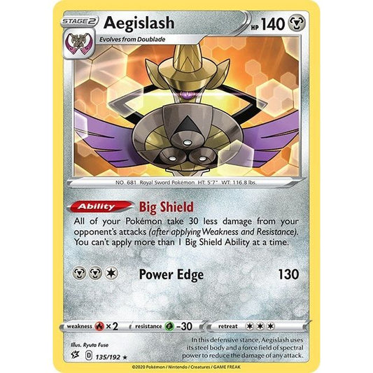 Image for Aegislash (135/192) (SWSH02) - Pokemon