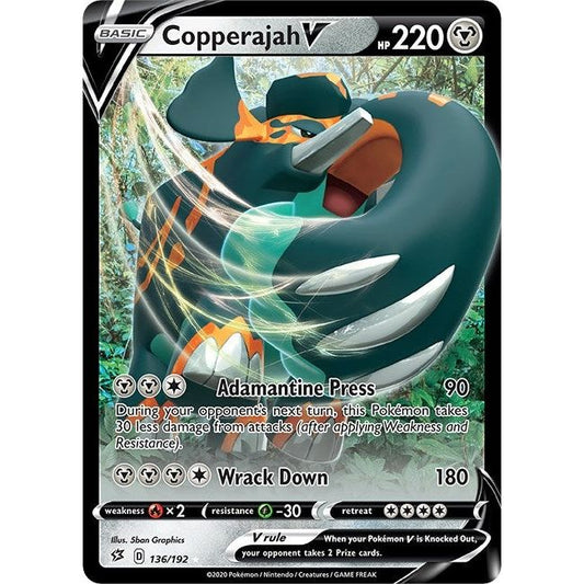 Image for Copperajah V (136/192) (SWSH02) - Pokemon