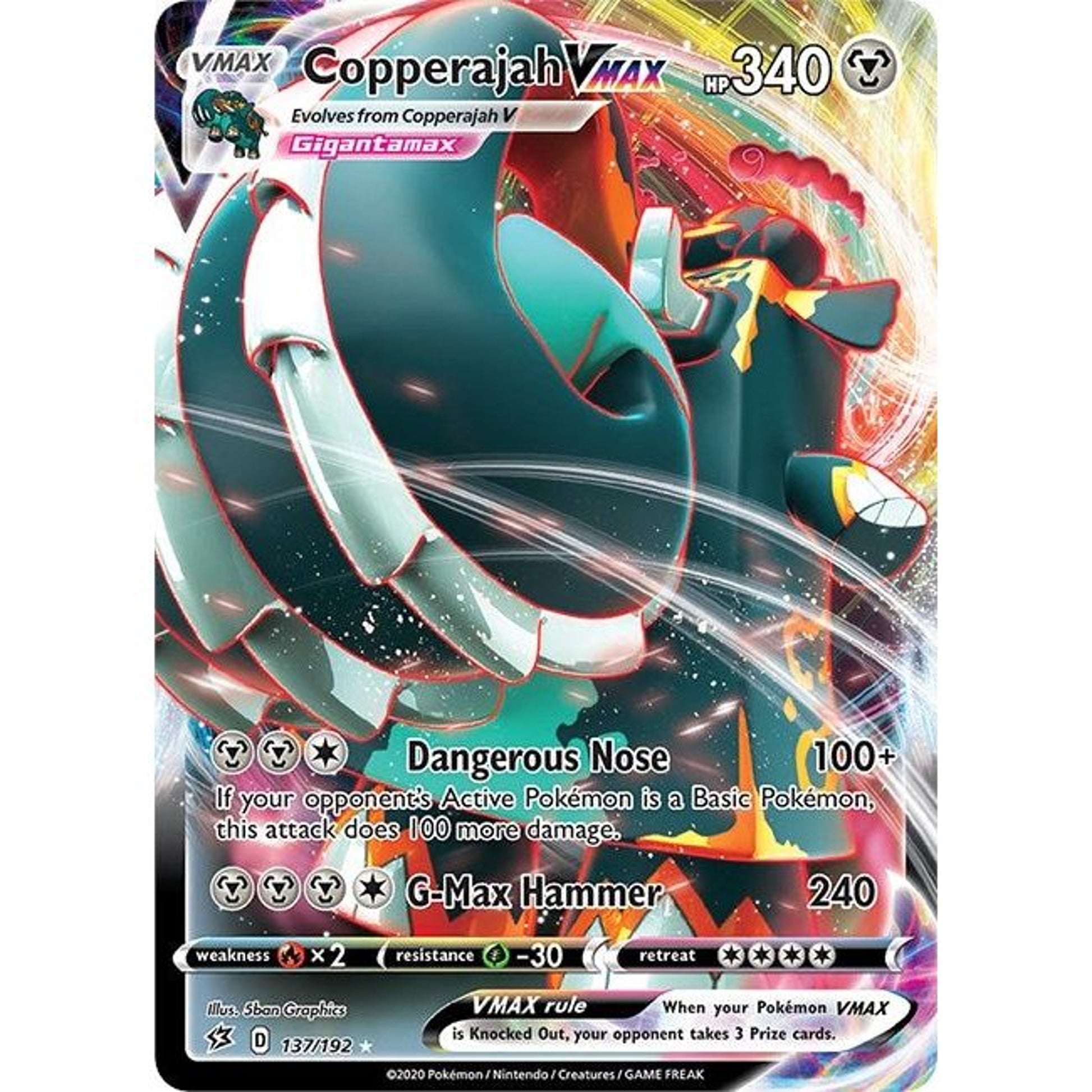 Image for Copperajah VMAX (137/192) (SWSH02) - Pokemon