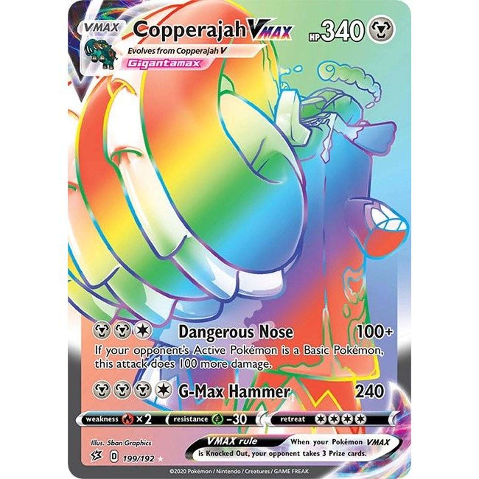Image for Copperajah VMAX (Secret) (199/192) (SWSH02) - Pokemon