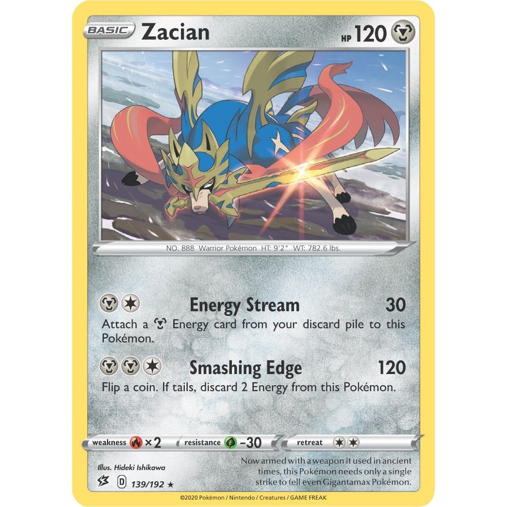 Image for Zacian - 139/192 (Cracked Ice Holo) (139/192) (PR) - Pokemon