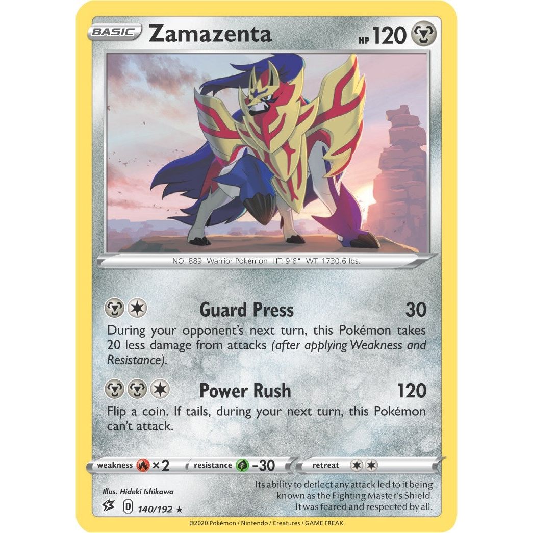 Image for Zamazenta - 140/192 (Cracked Ice Holo) (140/192) (PR) - Pokemon