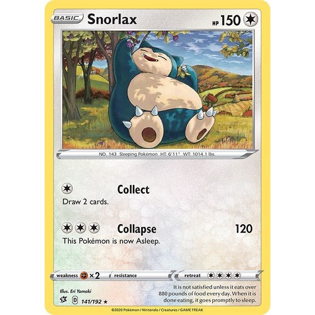 Image for Snorlax (141/192) (SWSH02) - Pokemon