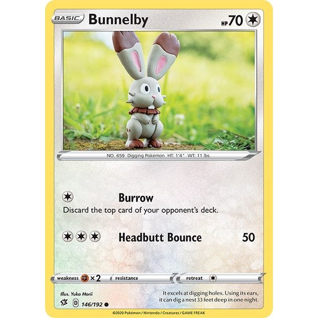 Image for Bunnelby (146/192) (SWSH02) - Pokemon