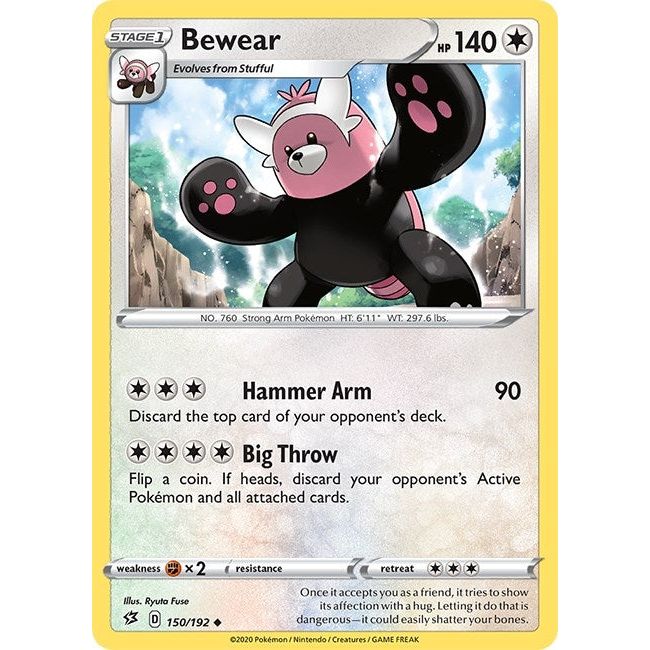 Image for Bewear (150/192) (SWSH02) - Pokemon
