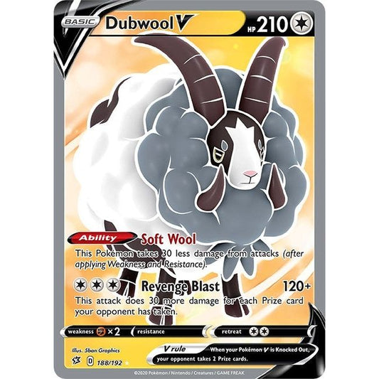 Image for Dubwool V (Full Art) (188/192) (SWSH02) - Pokemon