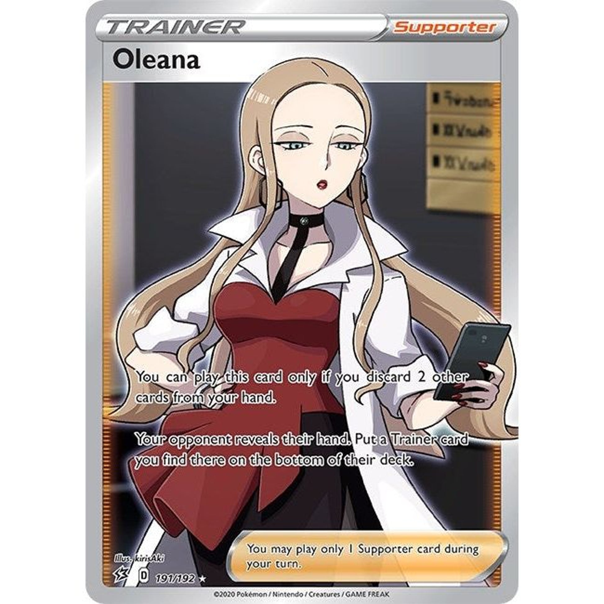Image for Oleana (Full Art) (191/192) (SWSH02) - Pokemon