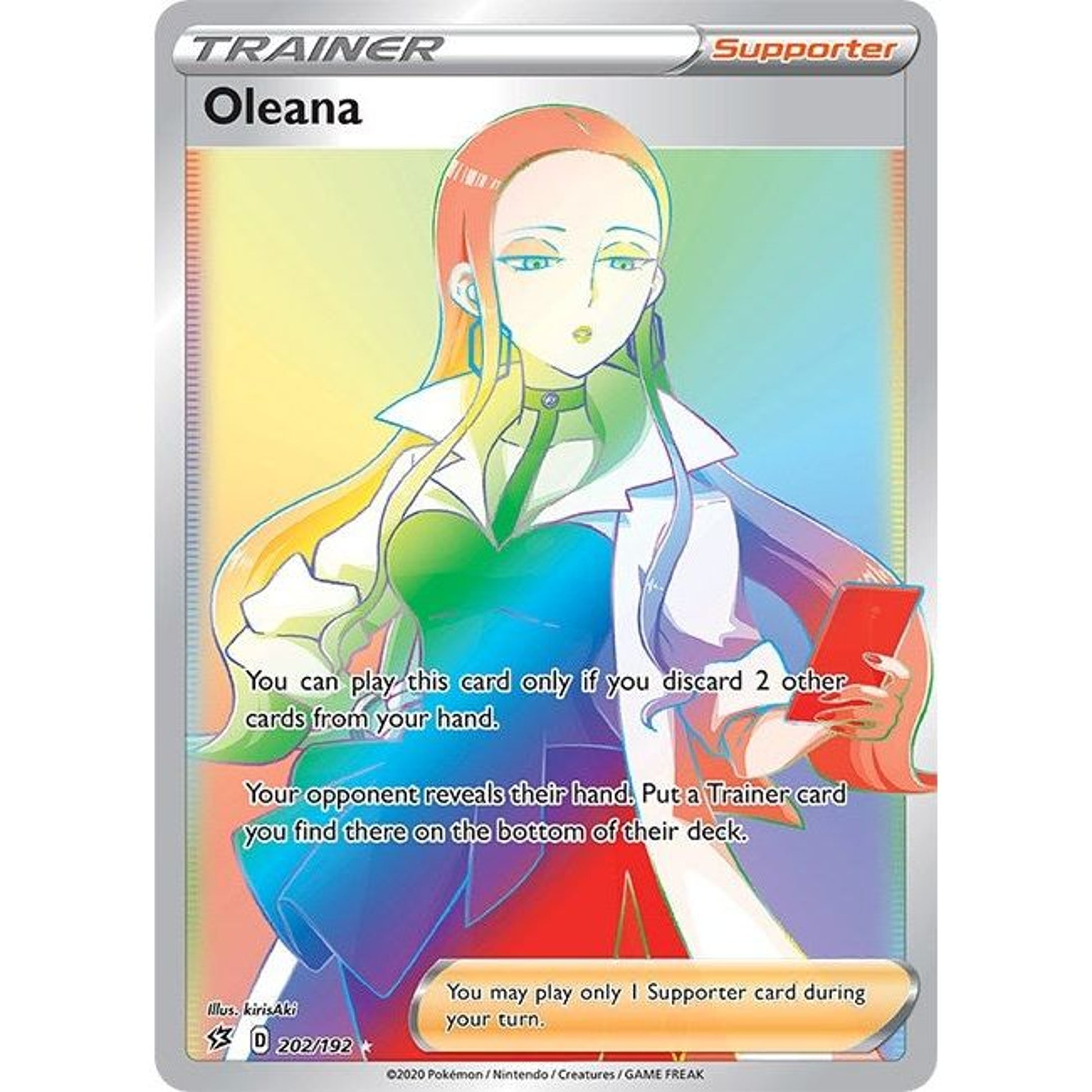 Image for Oleana (Secret) (202/192) (SWSH02) - Pokemon