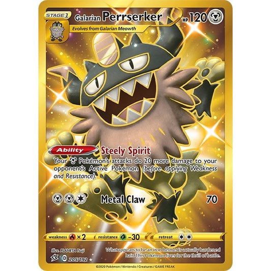 Image for Galarian Perrserker (Secret) (205/192) (SWSH02) - Pokemon